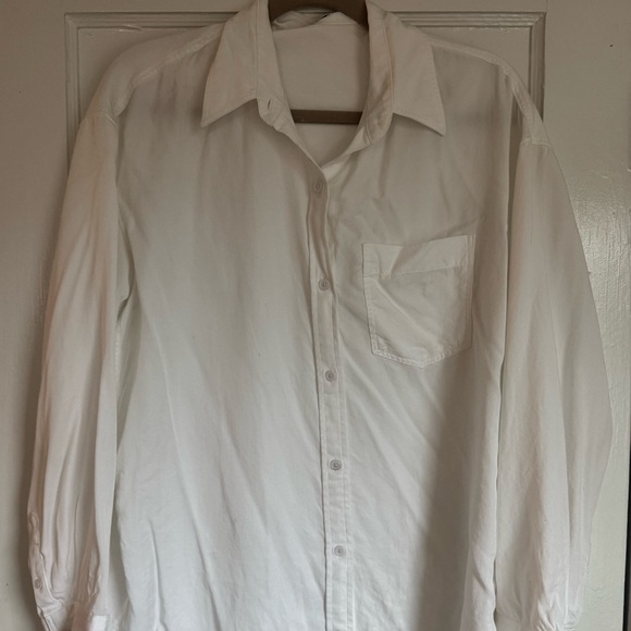 Aritzia Babaton Manuel Classic White Button Down Shirt - Picture 5 of 7